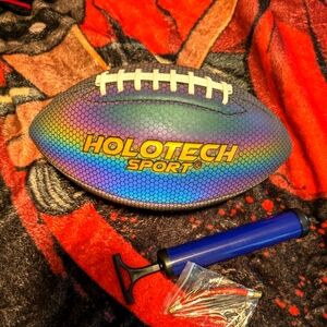 Glow in dark football with pump